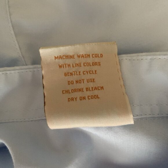 El Interior Shirt Mens 3XL Blue Embroidered Cotton Casual 4 Pocket - Picture 9 of 9